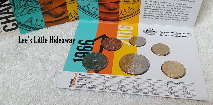 2016 THE CHANGEOVER MINT SET UNC (50th Anniversary of Decimal Currency) Royal Australian Mint