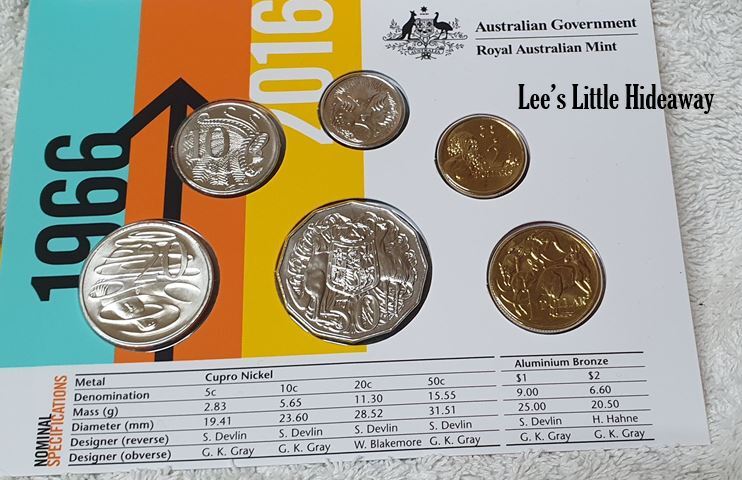 2016 THE CHANGEOVER MINT SET UNC (50th Anniversary of Decimal Currency) Royal Australian Mint