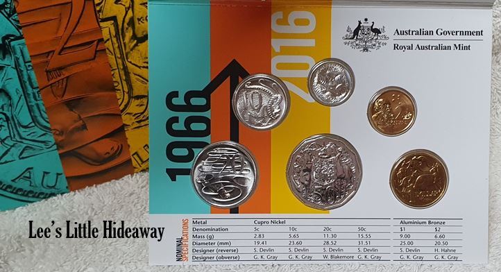 2016 THE CHANGEOVER MINT SET UNC (50th Anniversary of Decimal Currency) Royal Australian Mint