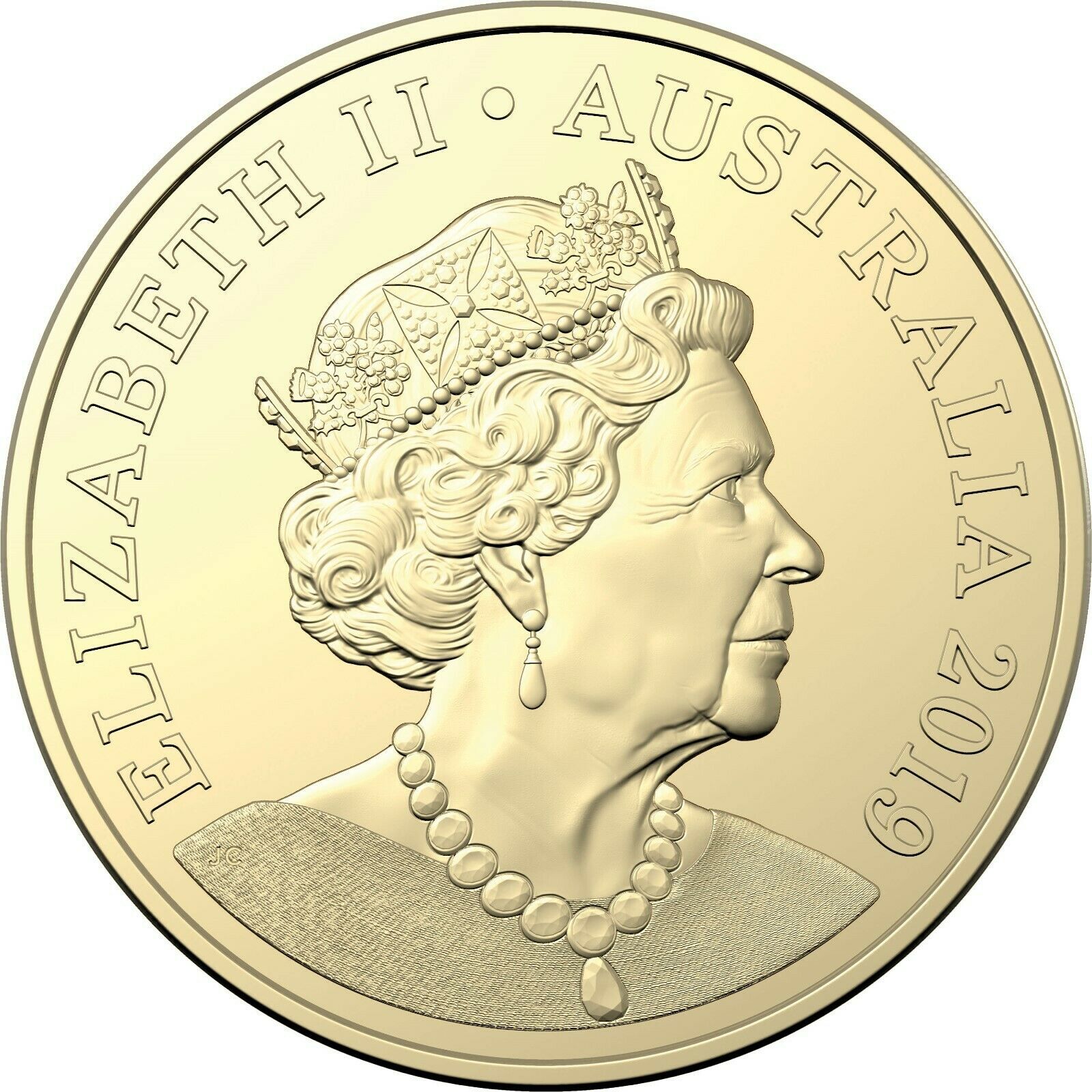 2019 $1 6th Portrait A new Effigy Era Her Majesty Queen Elizabeth II UNC carded coin - Royal Australian Mint