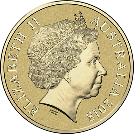 2018 $1 Coloured Frosted Australian Gold Coast Commonwealth Games Borobi UNC on card Royal Australian Mint