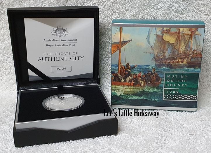 2019 $5 Mutiny And Rebellion: The Bounty 1oz Silver Proof Coin Royal Australian Mint