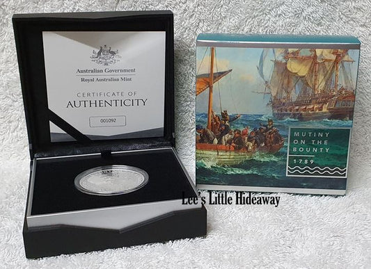 2019 $5 Mutiny And Rebellion: The Bounty 1oz Silver Proof Coin Royal Australian Mint