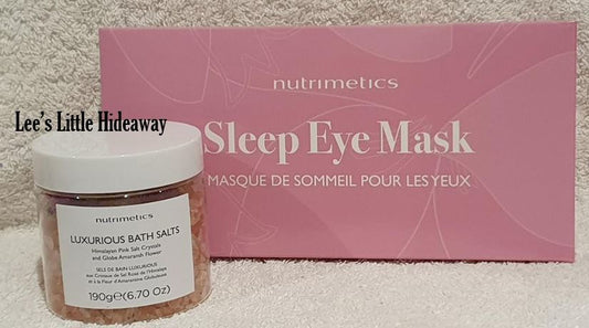 Nutrimetics Luxurious Bath Salts 190g & Eye Mask