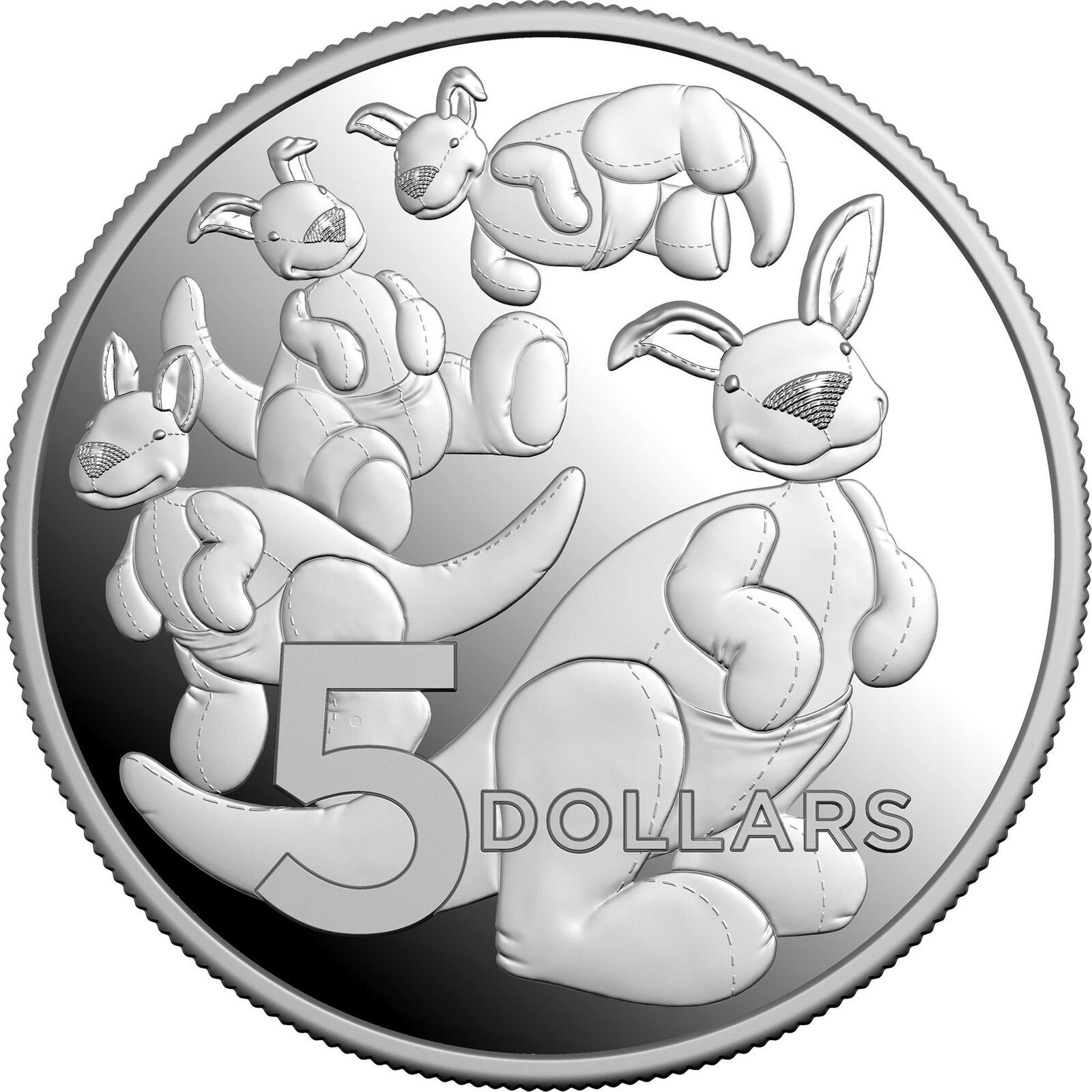 2024 $5 Baby Coin Toy Kangaroo Silver Proof coin