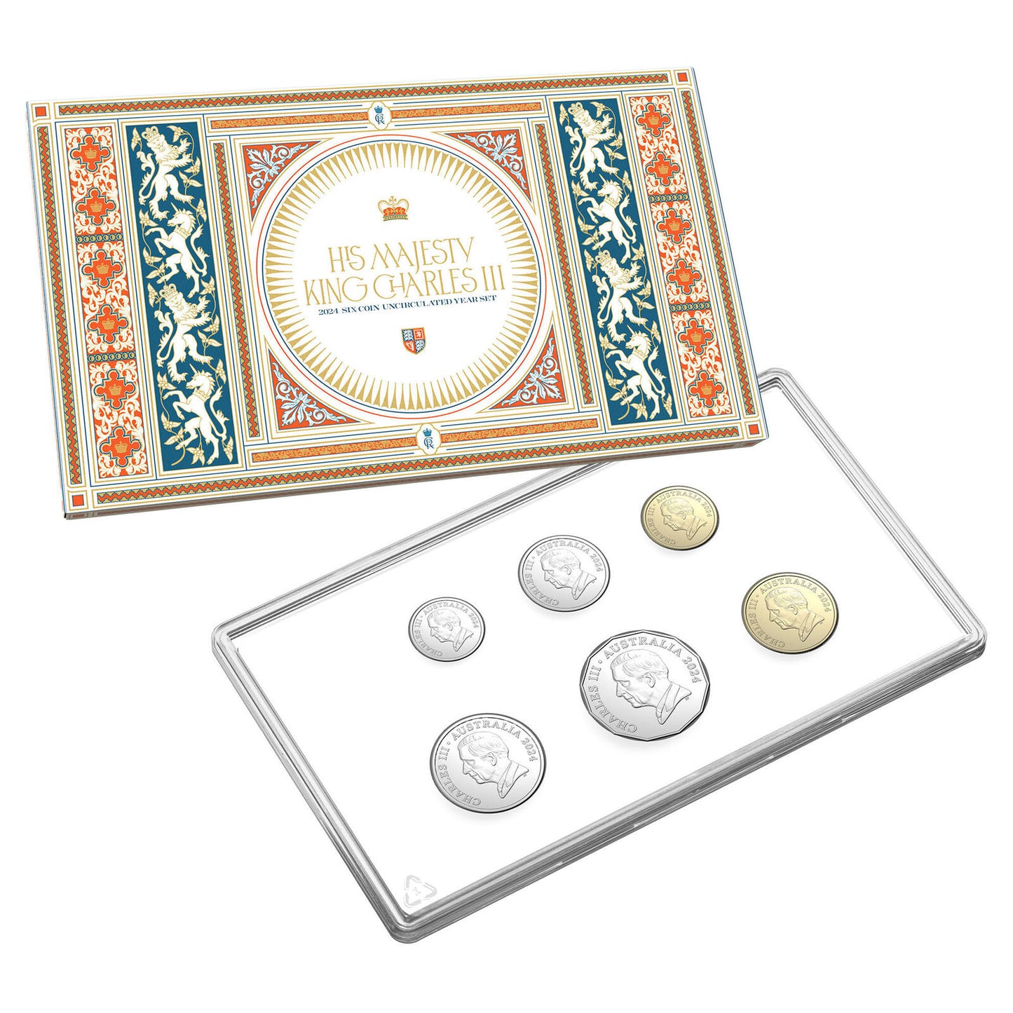 2024 His Majesty King Charles III - 6 (six) coin Uncirculated Year Set 