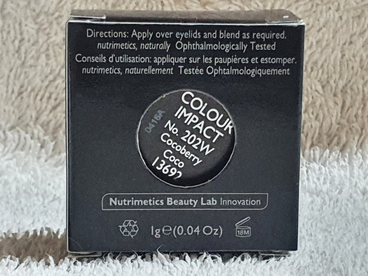 Nutrimetics nc Colour Impact Eyeshadow 1g - Cocoberry