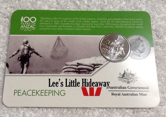2016 Anzac to Afghanistan 20 cent coin - PEACE KEEPING