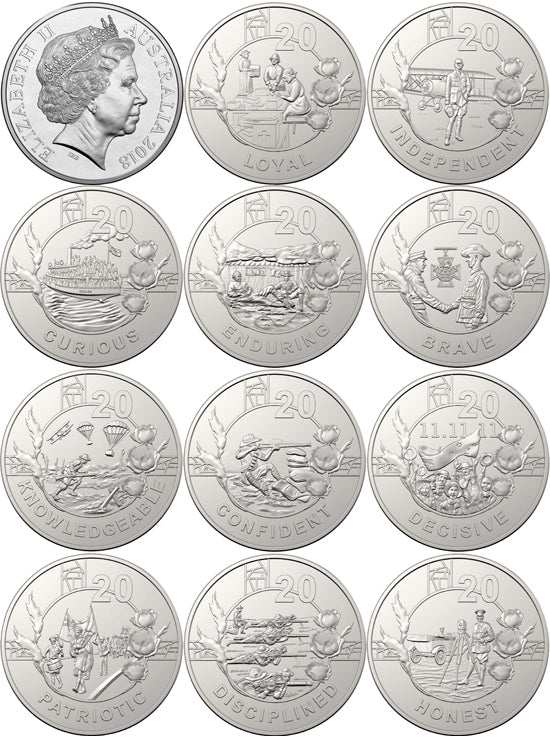 2018 Anzac Spirit 15 Coin Collection