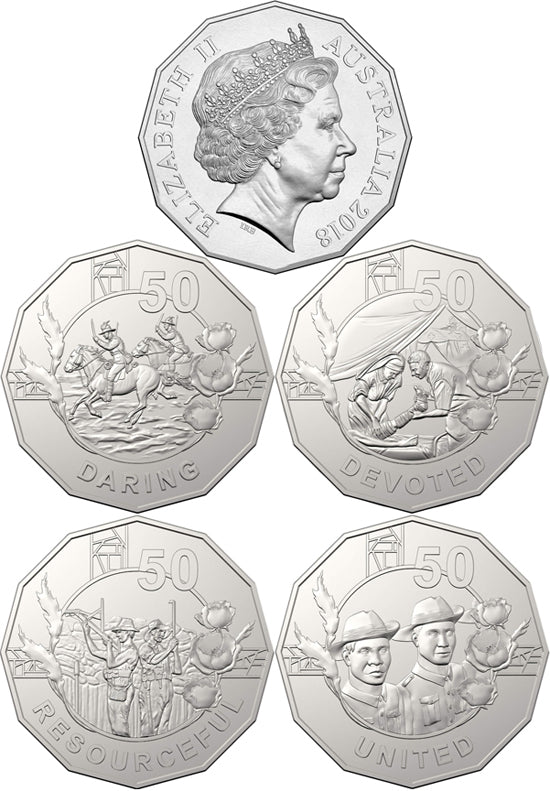 2018 Anzac Spirit 15 Coin Collection