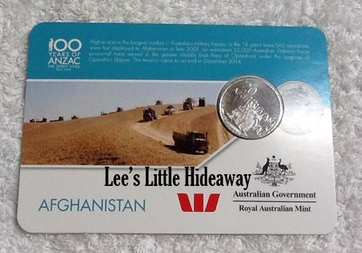 2016 Anzac to Afghanistan 20 cent coin - AFGHANISTAN