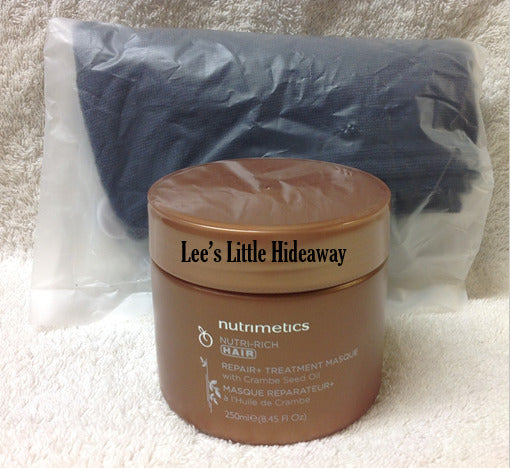 Nutrimetics NEW Nutri-Rich Hair Repair+ Treatment Masque 250ml & Hair Wrap