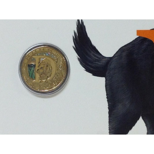 2016 Alphabet Collection Letter D $1 Coloured Frosted Coin RAM