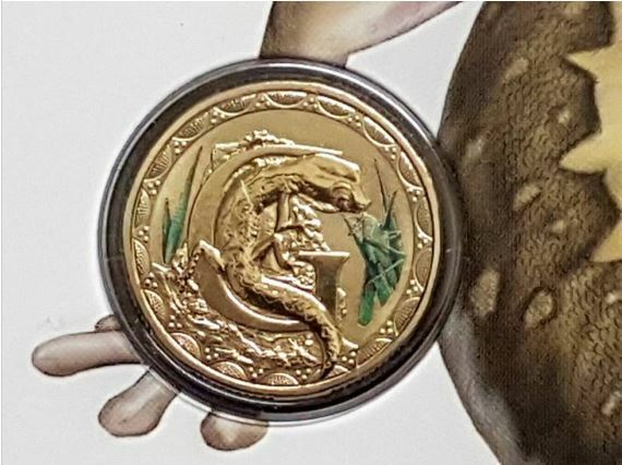 2016 Alphabet Collection Letter G $1 Coloured Frosted Coin RAM