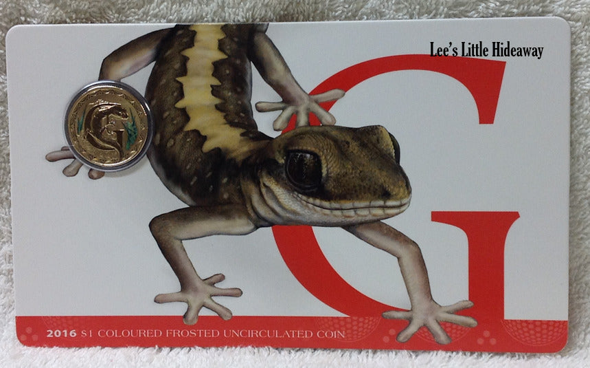 2016 Alphabet Collection Letter G $1 Coloured Frosted Coin RAM