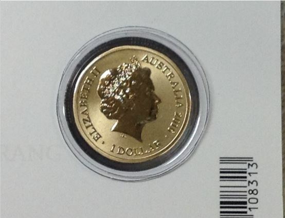 2016 Alphabet Collection Letter G $1 Coloured Frosted Coin RAM