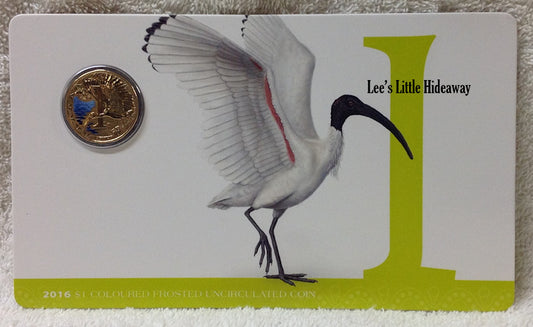 2016 Alphabet Collection Letter I $1 Coloured Frosted Coin RAM