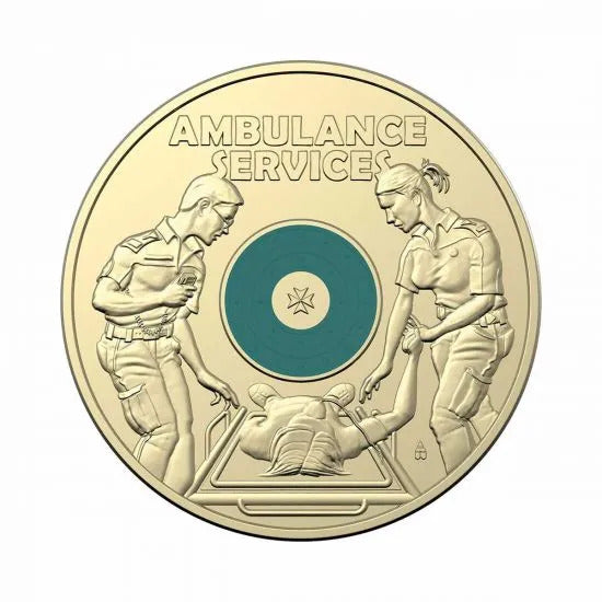 2021 Ambulance Services Stamp & $2 Coloured PNC UNC Coin 7500 Limited Mintage 