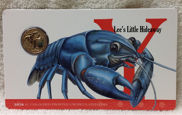 2016 Alphabet Collection Letter Y $1 Coloured Frosted Coin RAM