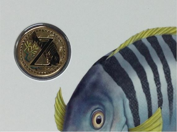 2016 Alphabet Collection Letter Z $1 Coloured Frosted Coin RAM