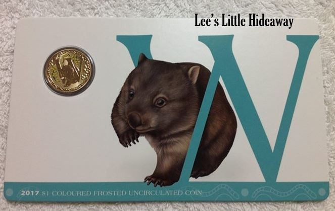 2017 Alphabet Collection Letter W $1 Coloured Frosted Coin RAM