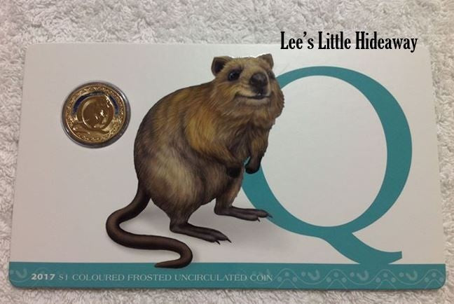 2017 Alphabet Collection Letter Q $1 Coloured Frosted Coin RAM