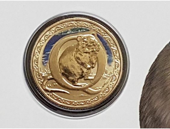 2017 Alphabet Collection Letter Q $1 Coloured Frosted Coin RAM