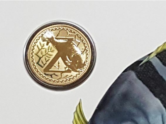 2017 Alphabet Collection Letter Z $1 Coloured Frosted Coin RAM