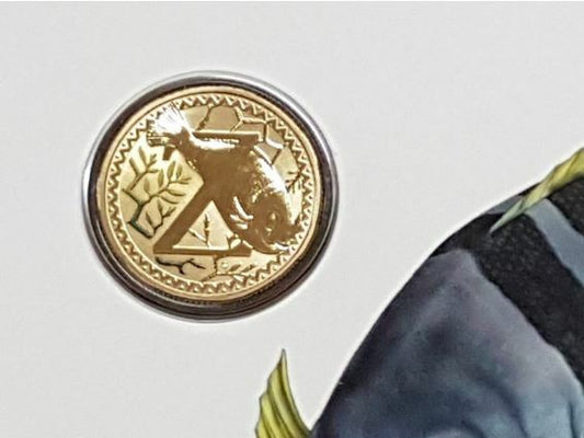 2017 Alphabet Collection Letter Z $1 Coloured Frosted Coin RAM
