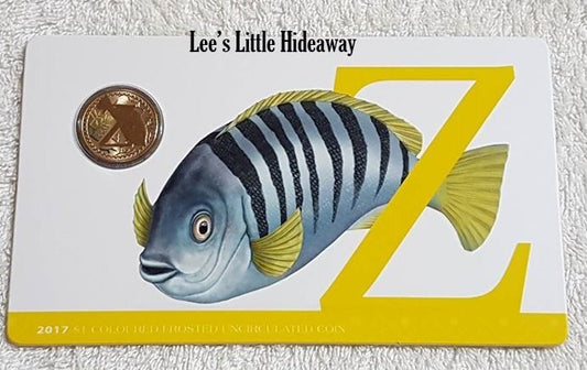 2017 Alphabet Collection Letter Z $1 Coloured Frosted Coin RAM