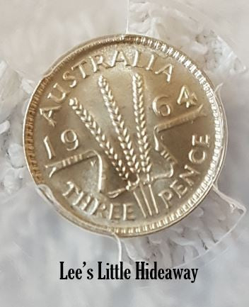 1964 Australia Queen Elizabeth II Threepence Graded PCGS MS66