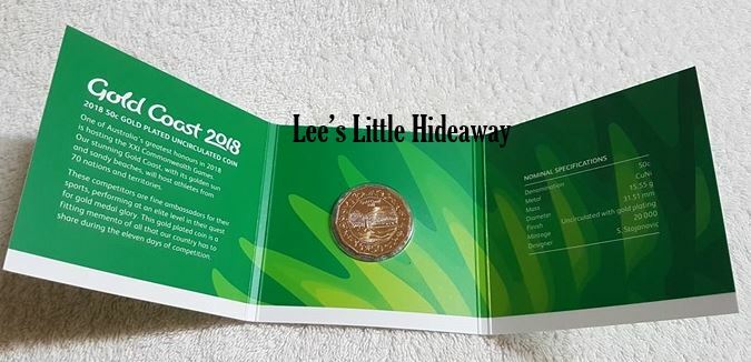 2018 50c gold plated uncirculated coin - XXI Commonwealth Games