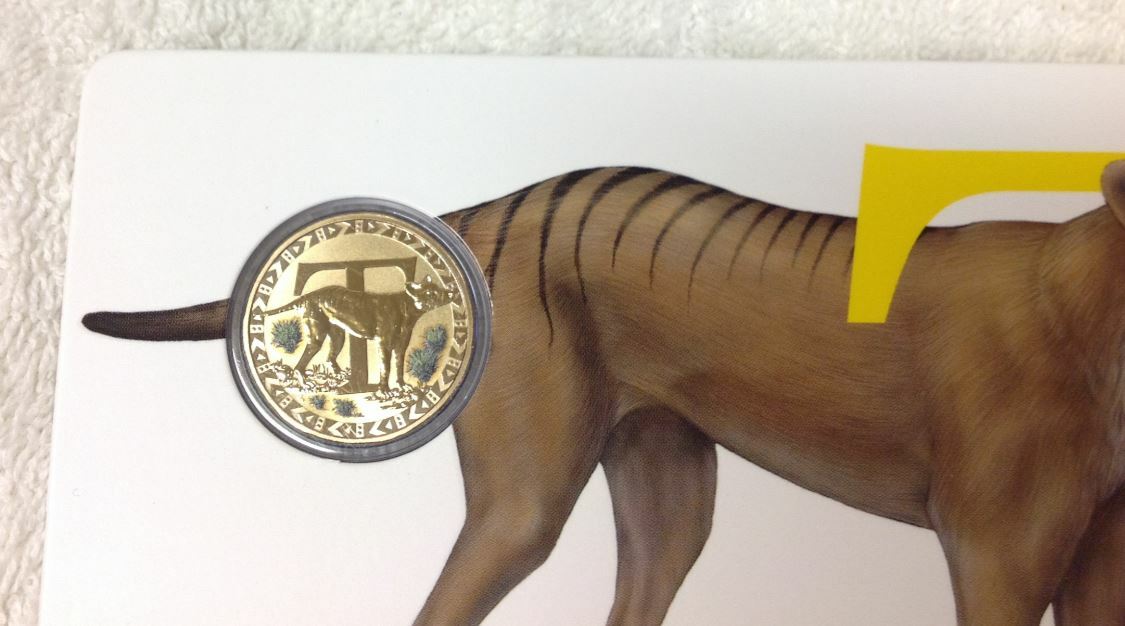 2017 Alphabet Collection Letter T $1 Coloured Frosted Coin RAM