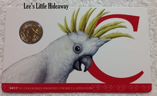2017 Alphabet Collection Letter C $1 Coloured Frosted Coin RAM