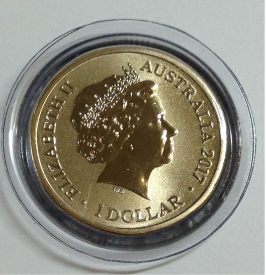2017 Alphabet Collection Letter K $1 Coloured Frosted Coin RAM