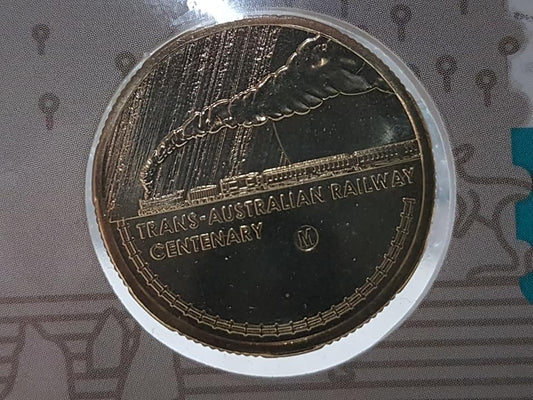 2017 $1 Centenary of the Trans-Australian Railway 'M' Melbourne Counterstamp
