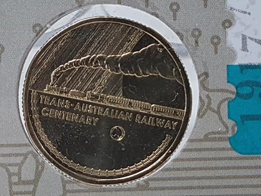 2017 $1 Centenary of the Trans-Australian Railway 'Australia' Map Counterstamp