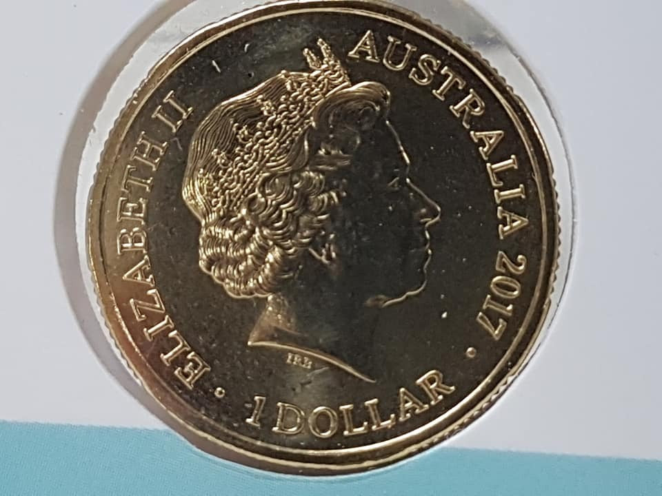 2017 $1 Centenary of the Trans-Australian Railway 'Australia' Map Counterstamp