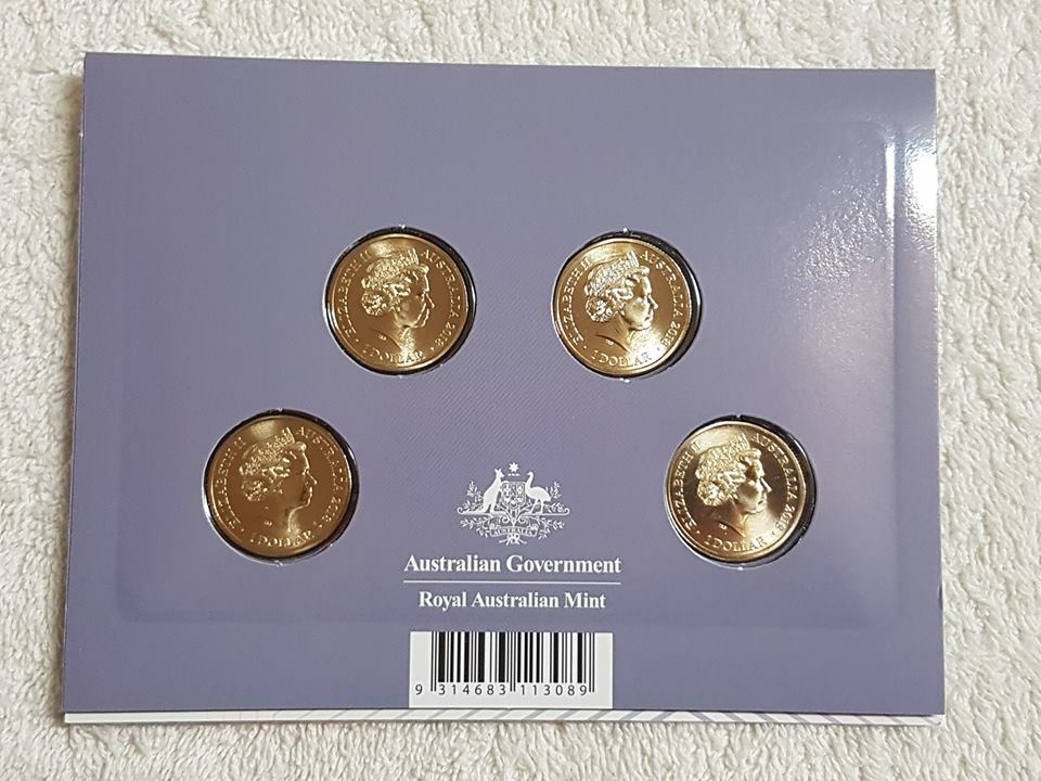 2018 Rascals & Ratbags Four coin $1 mintmark & privy set