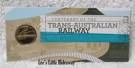 2017 $1 Centenary of the Trans-Australian Railway C Mintmark Counterstamp Royal Australian Mint