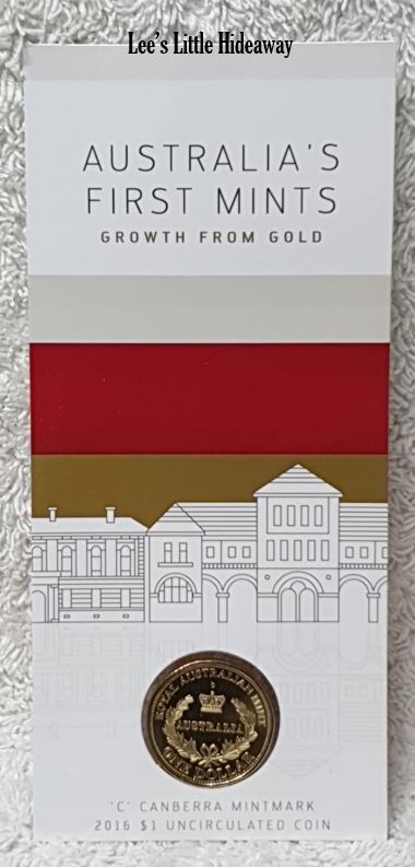 2016 $1 Australia's First Mints - Growth from Gold C Canberra Mintmark Counterstamp Royal Australian Mint