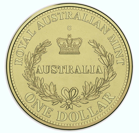 2016 $1 Australia's First Mints - Growth from Gold C Canberra Mintmark Counterstamp Royal Australian Mint