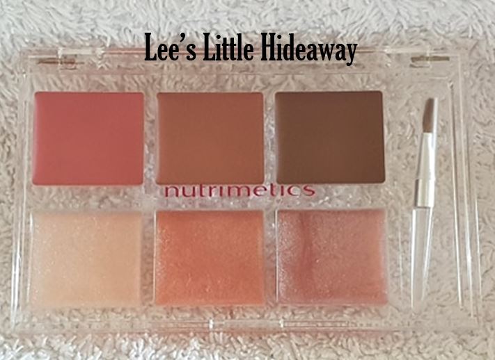 Nutrimetics Lip Palette 8.4g - 6 lipsticks & brush
