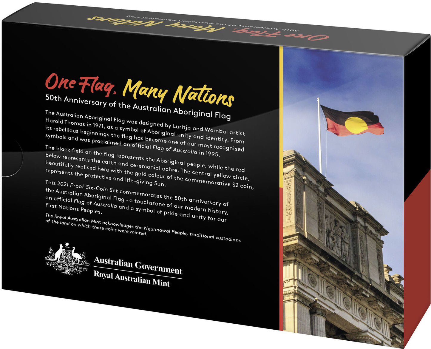 2021 Six Coin Proof Year Set 50th Anniversary of the Aboriginal Flag 