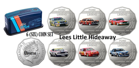2018 Ford High Octane Motorsport 6 coin set plus collectors tin