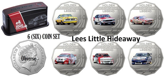 2018 Holden Motorsport 6 Coin Collection with collectors tin