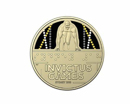 Invictus Games Sydney 2018 $1 coloured frosted uncirculated coin
