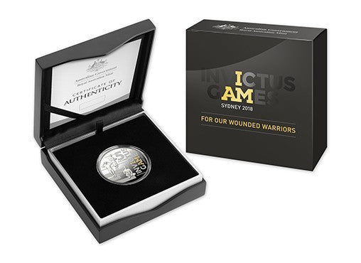 Invictus Games Sydney 2018 $5 Fine Silver Selectively Gold Plated Proof Coin