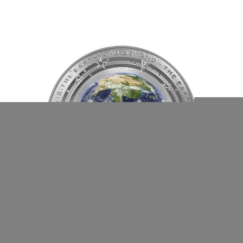 EARTH & MOON - AUSTRALIA 2018 & 2019 $5 1oz PROOF COINS THE EARTH AND BEYOND SERIES (1 of each)