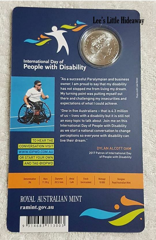 2017 20c 25th Anniversary of International Day of People with Disability